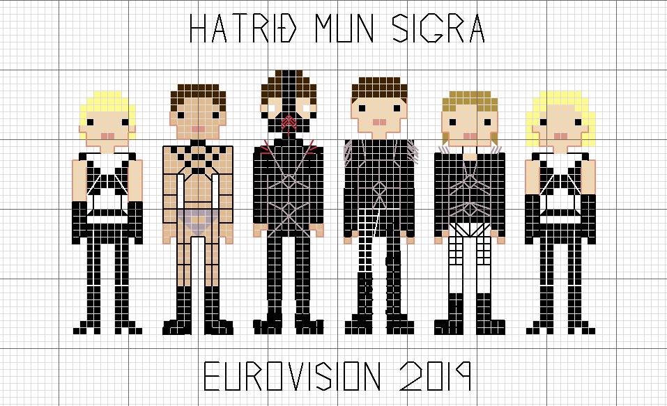 Hatari Eurovision Cross Stitch