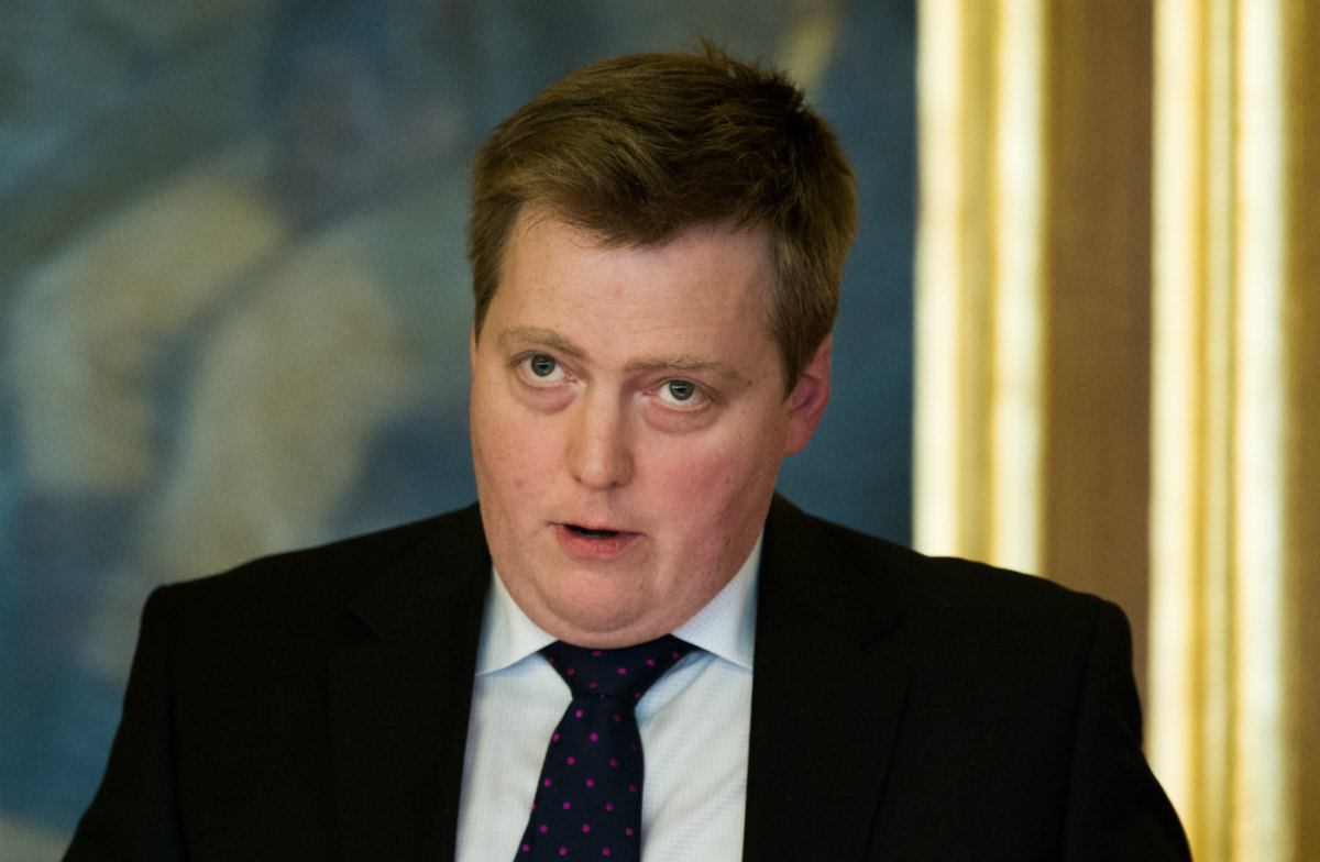 Prime Minister Sigmundur David Gunnlaugsson